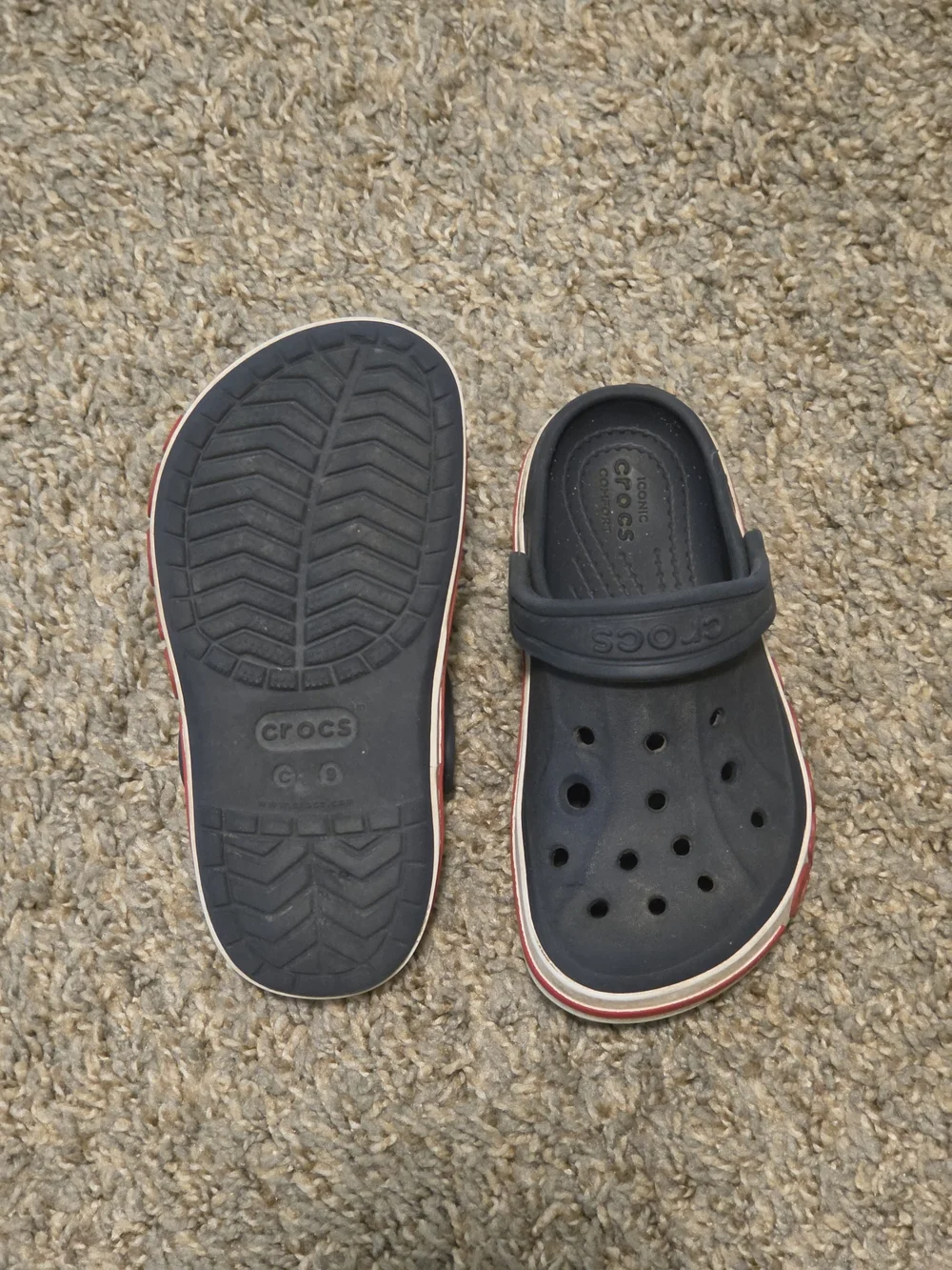 Crocs Bayaband Kids Navy Blue with Red Accent